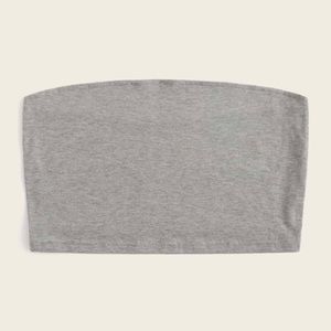 Heathered knit bandeau top